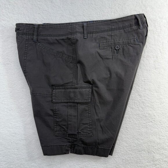 LL Bean Womens 14 Favorite Fit Cargo Shorts Gray Hiking Outdoors Gorpcore Preppy - Picture 4 of 11